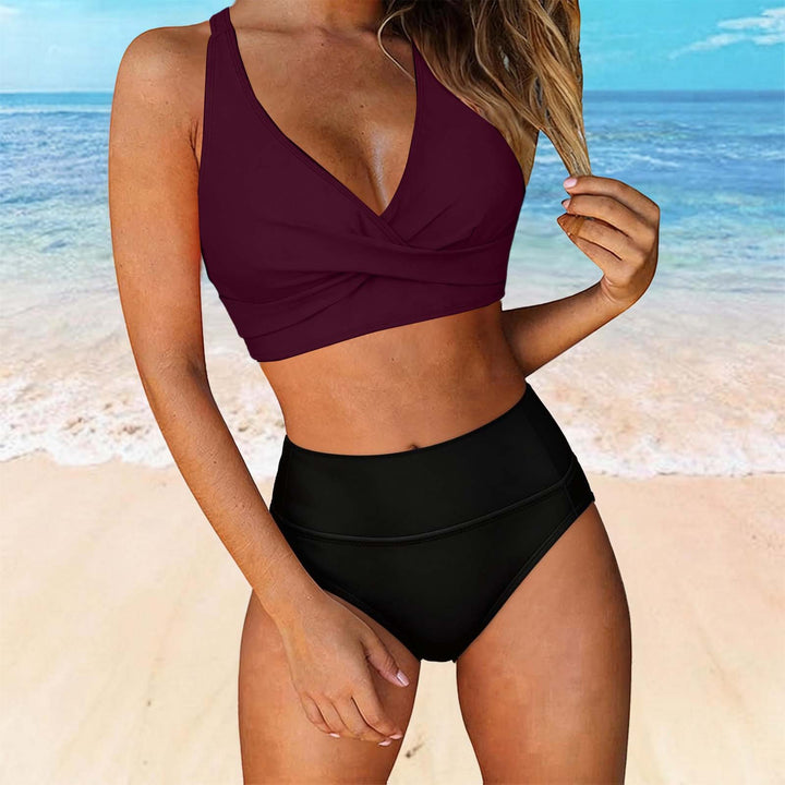 Damen Zweiteiliger Badeanzug mit floralem Design Drune