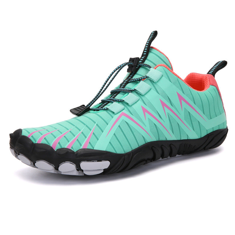 Damen nan elastischer Aquasport-Schuh mit Schnellzugverschluss, rutschfester Gummisohle und flexiblem Zehenschutz Drune
