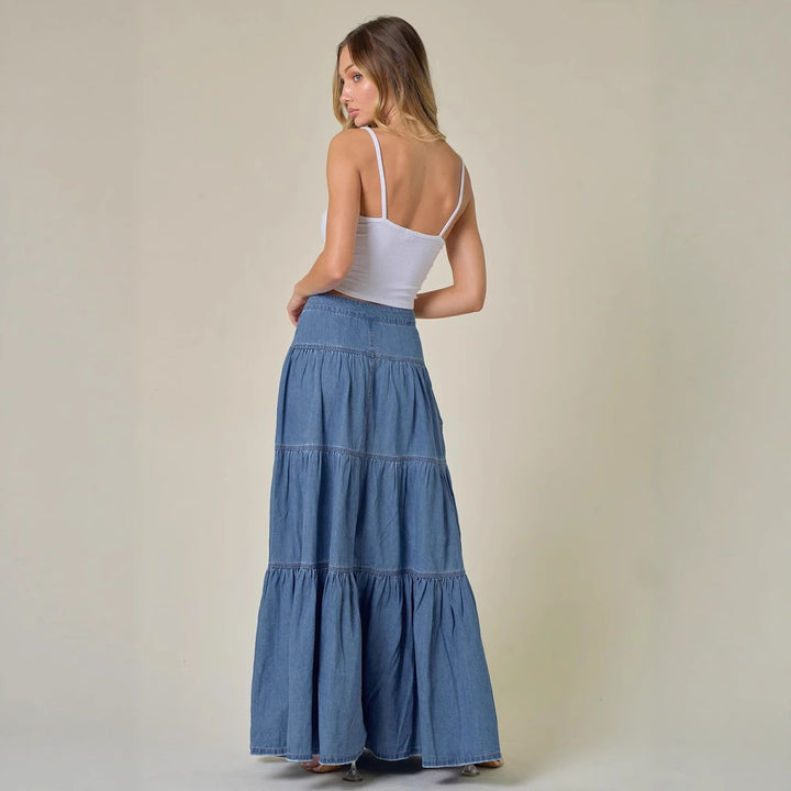 Damen luftiges Jeanskleid Drune