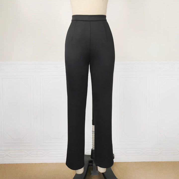 Damen elegante und bequeme hochtaillierte Hose Drune