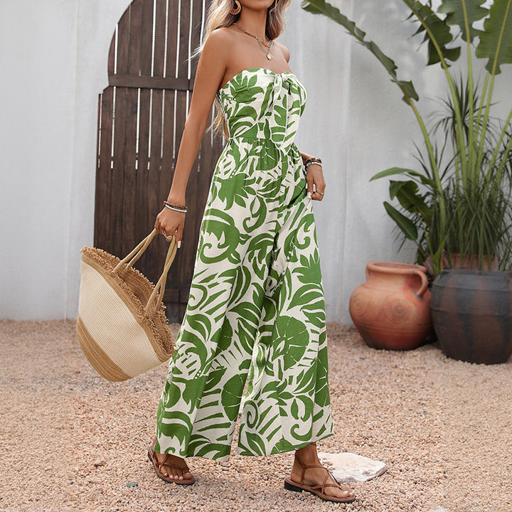 Damen Maxi-Kleid mit vielschichtigem Rüschen-Design und verspieltem Bindedetail Drune
