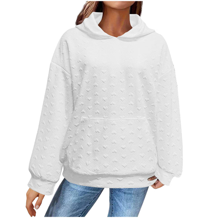 Damen Kuscheliger Oversized Hoodie mit strukturierter Oberfläche Drune