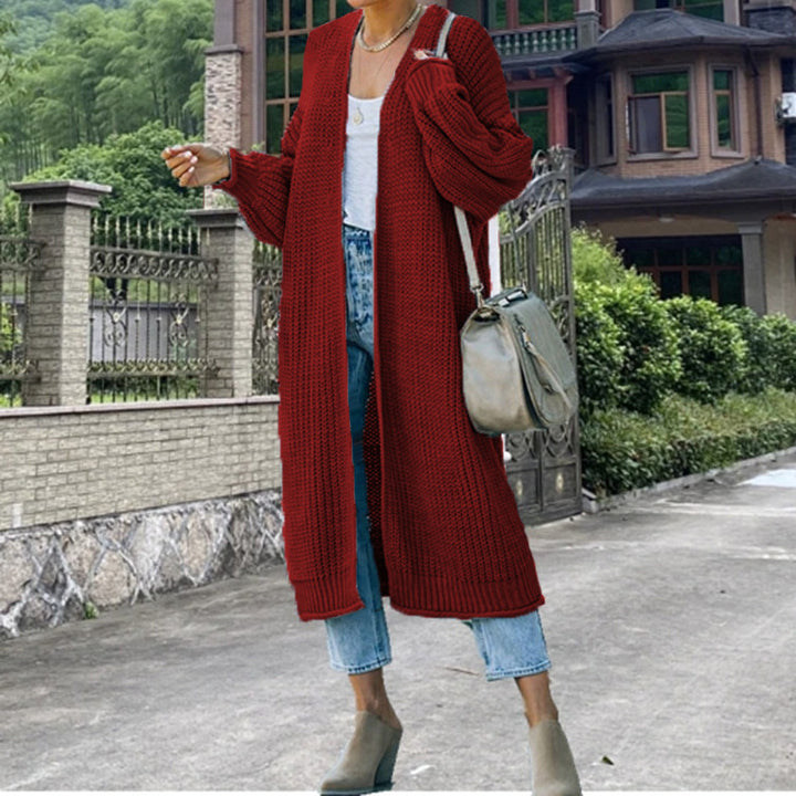 Damen Grobstrick-Cardigan mit offenen Maschen und lässigem Schnitt Drune
