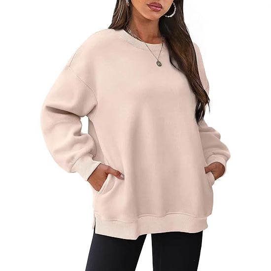 Damen lässiger Oversized Sweatshirt Drune