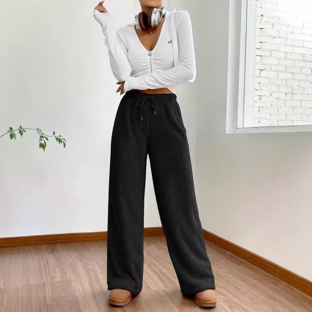 Damen Flauschige Relax-Hose Drune