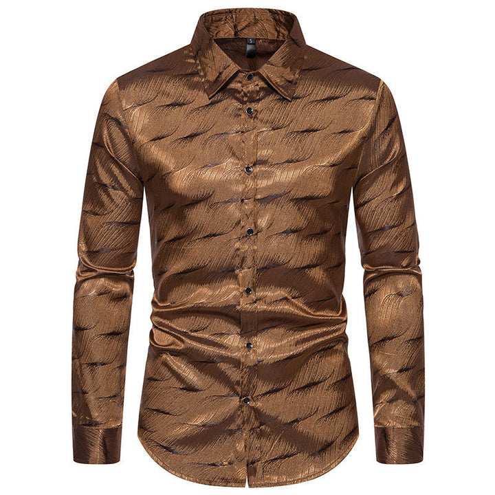 Herren Elegantes Hemd mit einzigartigem Strukturdesign Drune