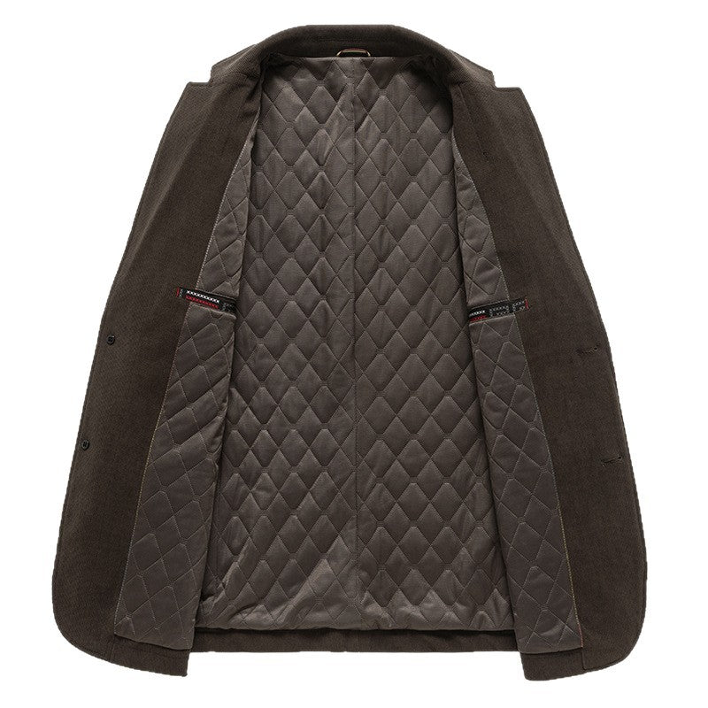 Herren eleganter Blazer mit strukturierter Oberfläche und praktischen Taschen Drune