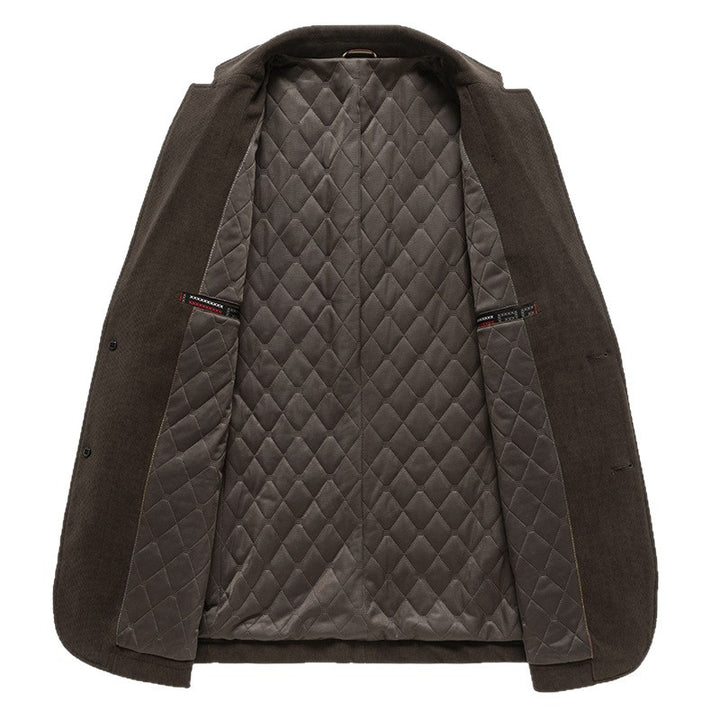 Herren eleganter Blazer mit strukturierter Oberfläche und praktischen Taschen Drune