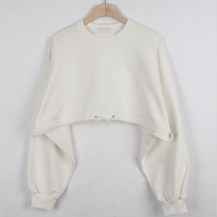 Damen modisches Freizeit-Set mit cropped Oberteil und Rock Drune