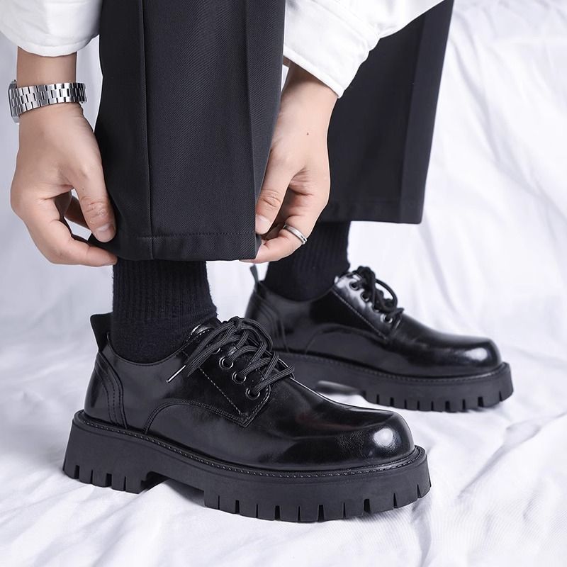 Herren modische Schnürschuhe mit robustem Profil und rutschfester Sohle Drune