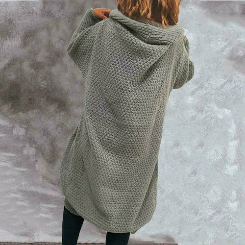 Drune | Solide Lange Strickjacke