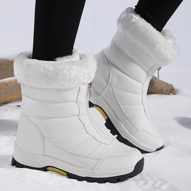 Damen isolierte Winterstiefel mit rutschfester Sohle und kuscheligem Innenfutter Drune