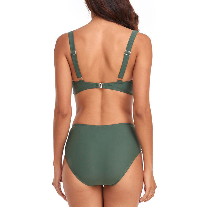 Damen Hochschnitt Bikini-Set Drune