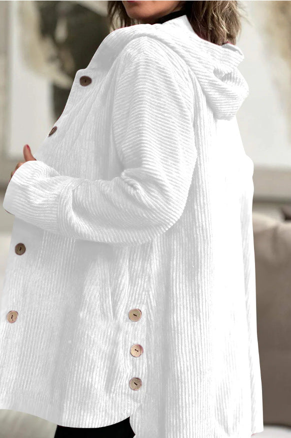 Damen Winterjacke mit hohem Kragen und Knopfverschluss
