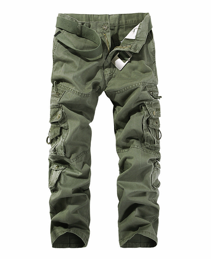 Herren Cargo-Hose mit mehreren praktischen Taschen und verstellbarem Gurt Drune
