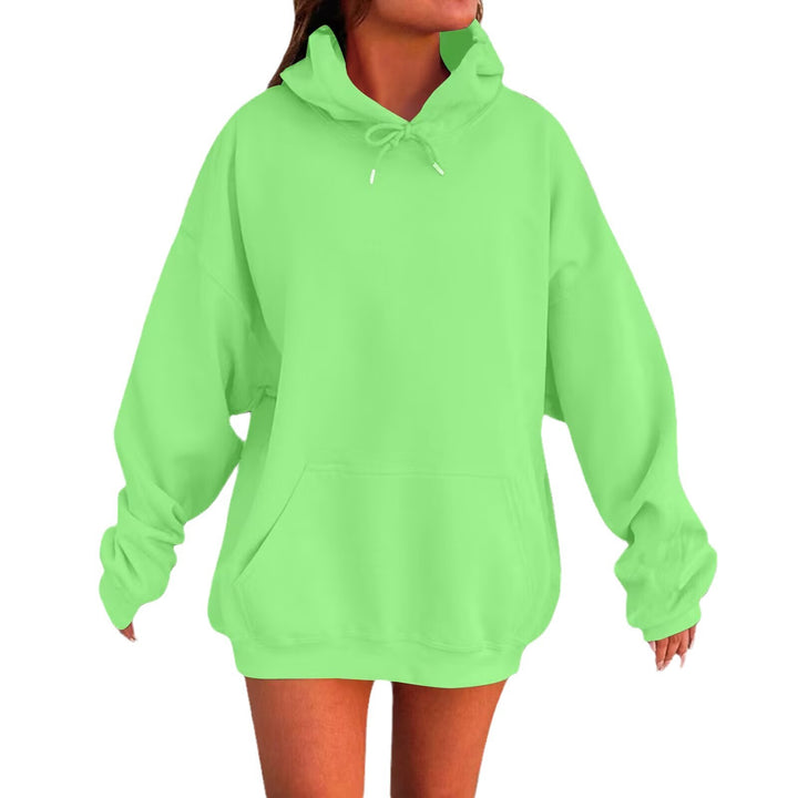Unisex nan klassischer Kapuzenpullover mit Kängurutasche und weichem Baumwollfleece Drune