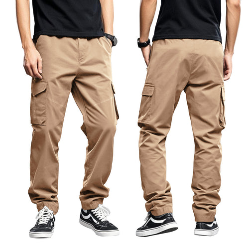 Herren nan Utility-Cargohose mit großen aufgesetzten Klappentaschen und schmal zulaufender Silhouette Drune