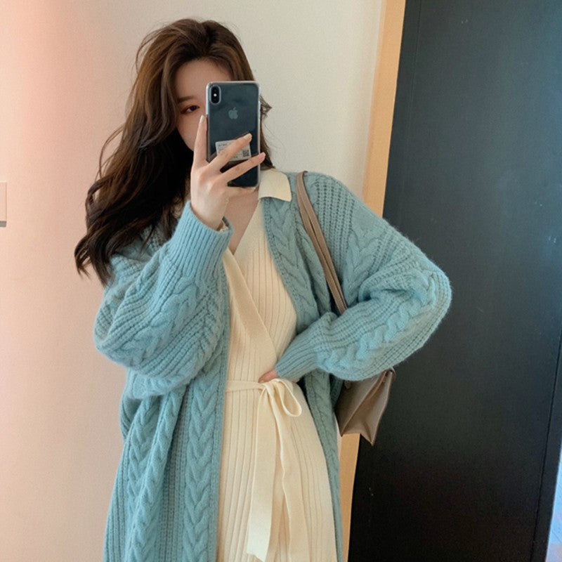 Damen Großer Strickcardigan Drune