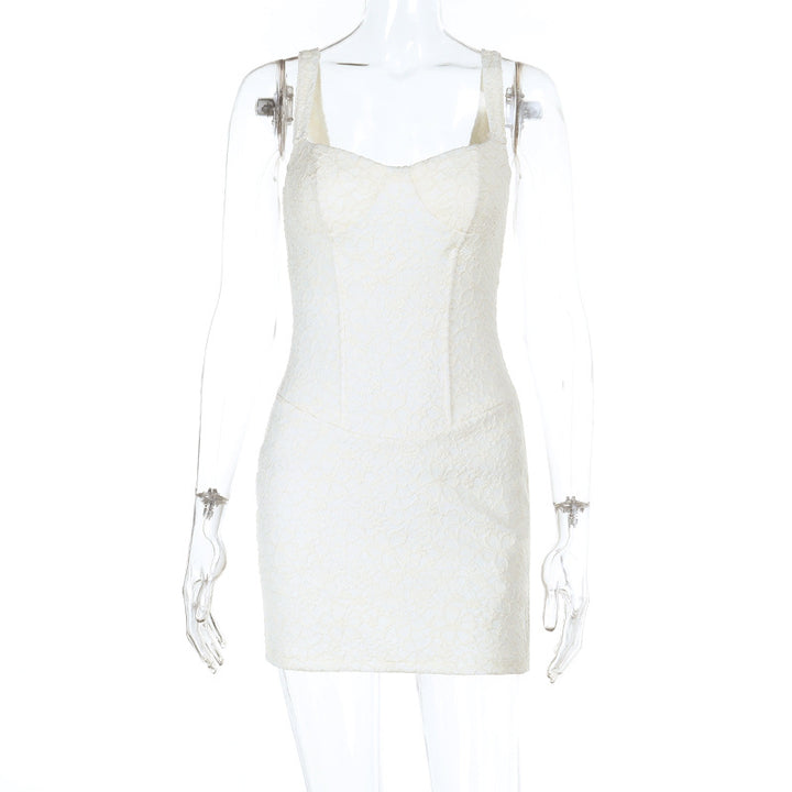 Damen figurbetontes Spitzenkleid Drune