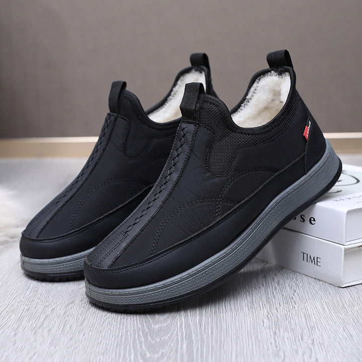 Damen Komfortable und warme Slip-On Freizeitschuhe mit Innenfutter Drune