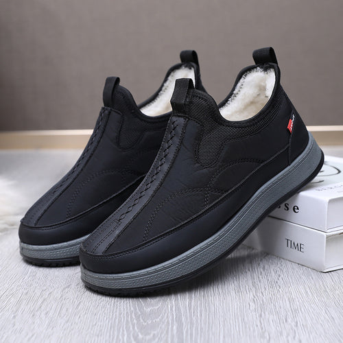 Damen Komfortable und warme Slip-On Freizeitschuhe mit Innenfutter Drune
