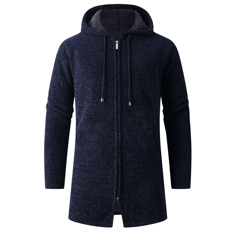 Herren lässige Kapuzenjacke mit weichem Innenfutter Drune