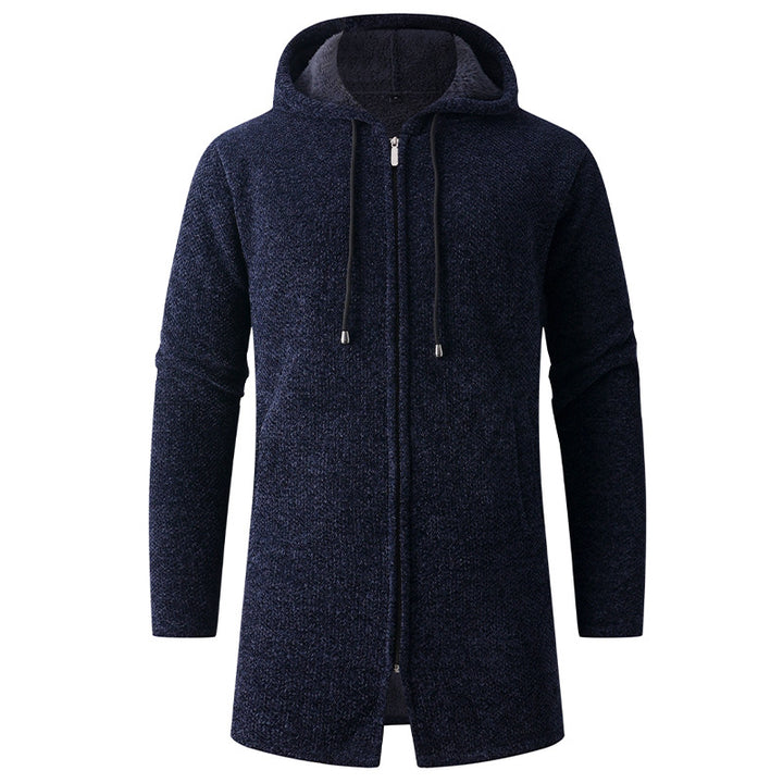 Herren lässige Kapuzenjacke mit weichem Innenfutter Drune