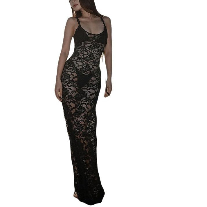 Damen Spitzenkleid im attraktiven Schnitt Drune
