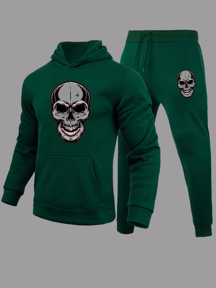 Damen Kapuzenanzug mit auffälligem Totenkopf-Design Drune