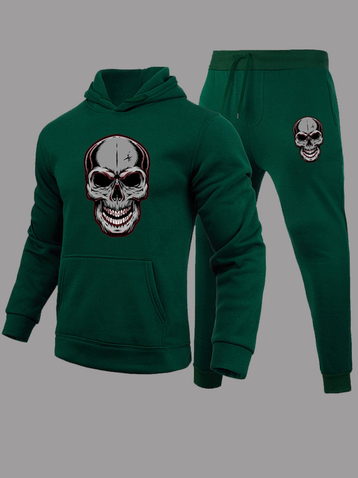 Damen Kapuzenanzug mit auffälligem Totenkopf-Design Drune