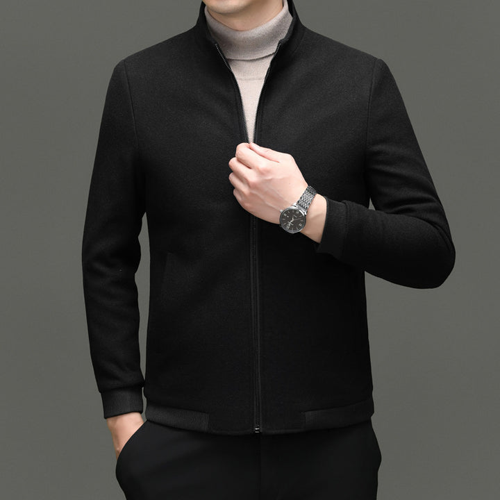 Herren Übergangsjacke mit elegantem Stehkragen und sportlichen Details Drune