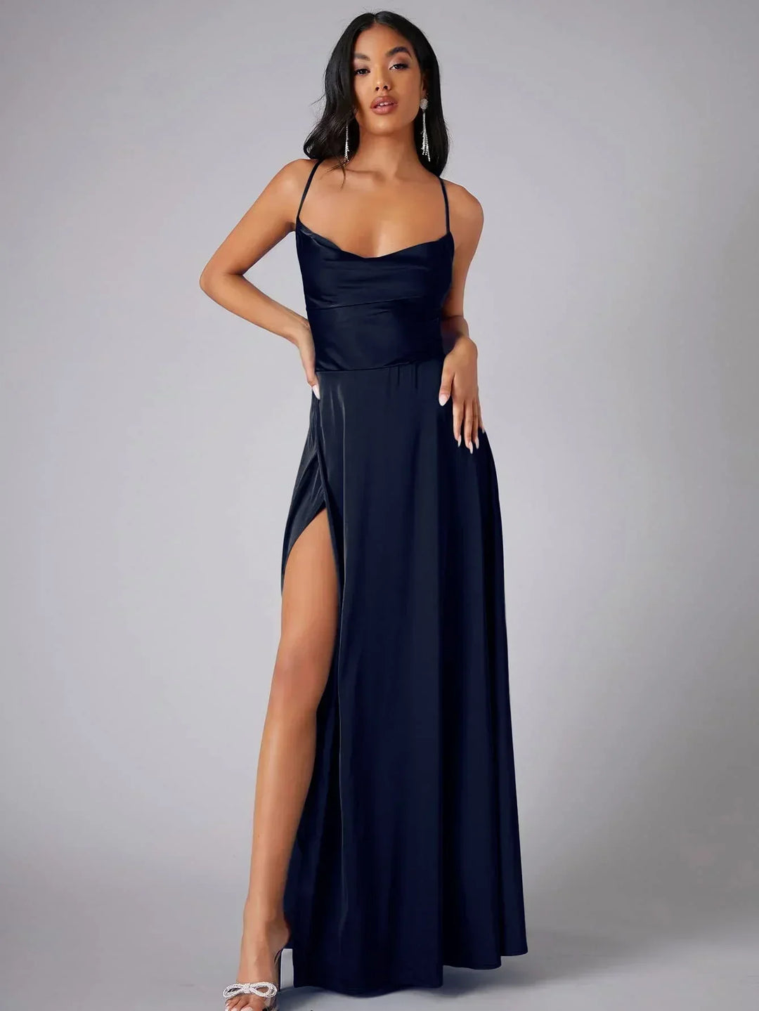 Drune | Elegante Maxikleid Satin