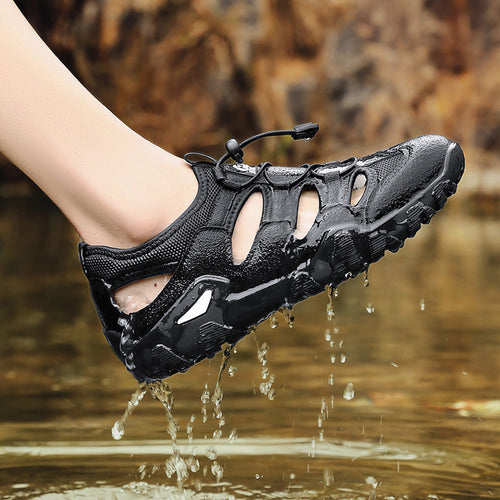 Damen Wasserdichte Outdoor-Sandalen mit rutschfester Sohle und atmungsaktivem Obermaterial Drune