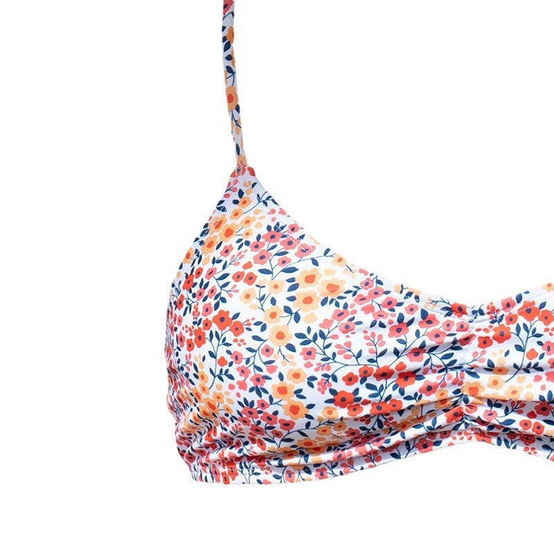Damen Triangel-Bikini-Set mit floralem Design und eleganten Trägern Drune