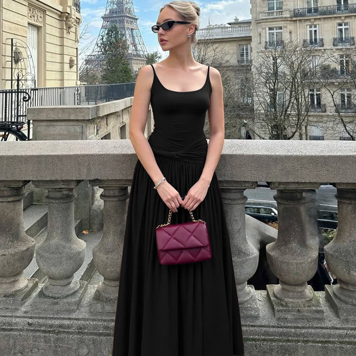 Damen Maxikleid mit einzigartigem Wickeldesign und taillierter Silhouette Drune