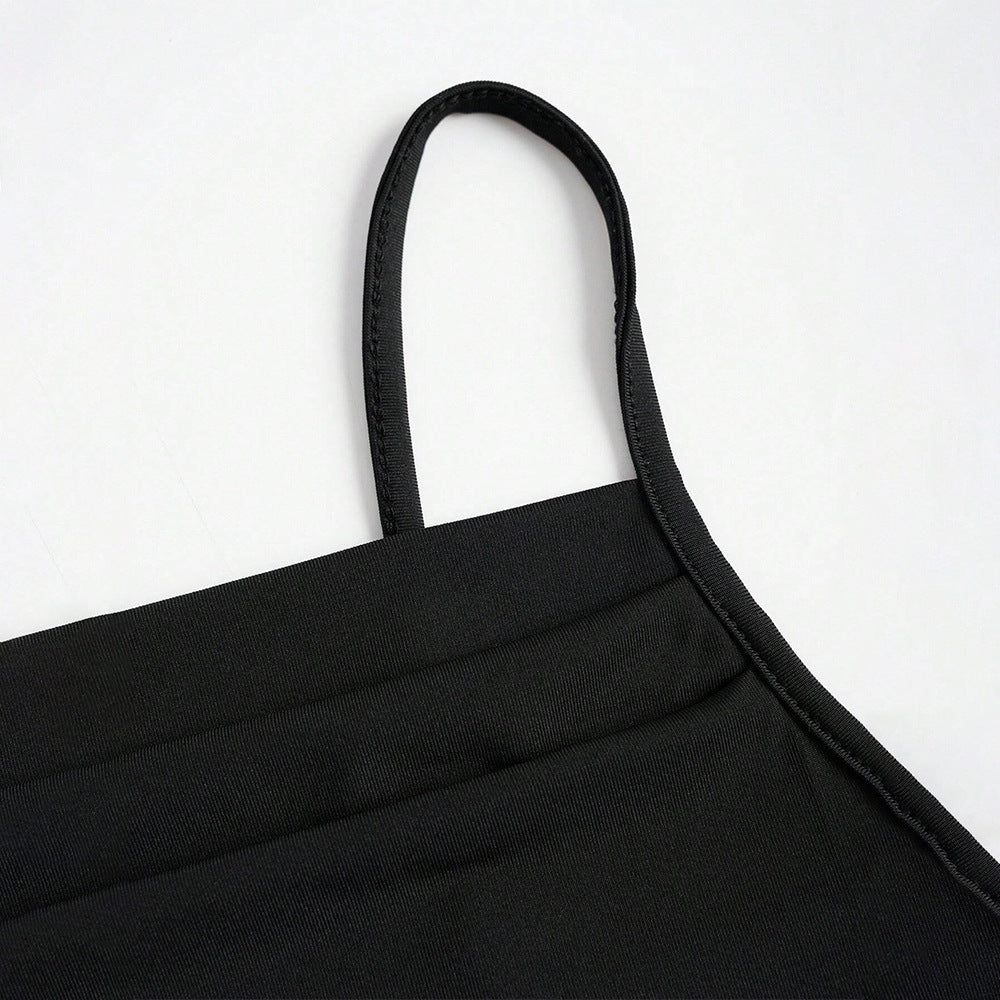 Damen Maxikleid mit eleganten Raffungen und schulterfreien Trägern Drune