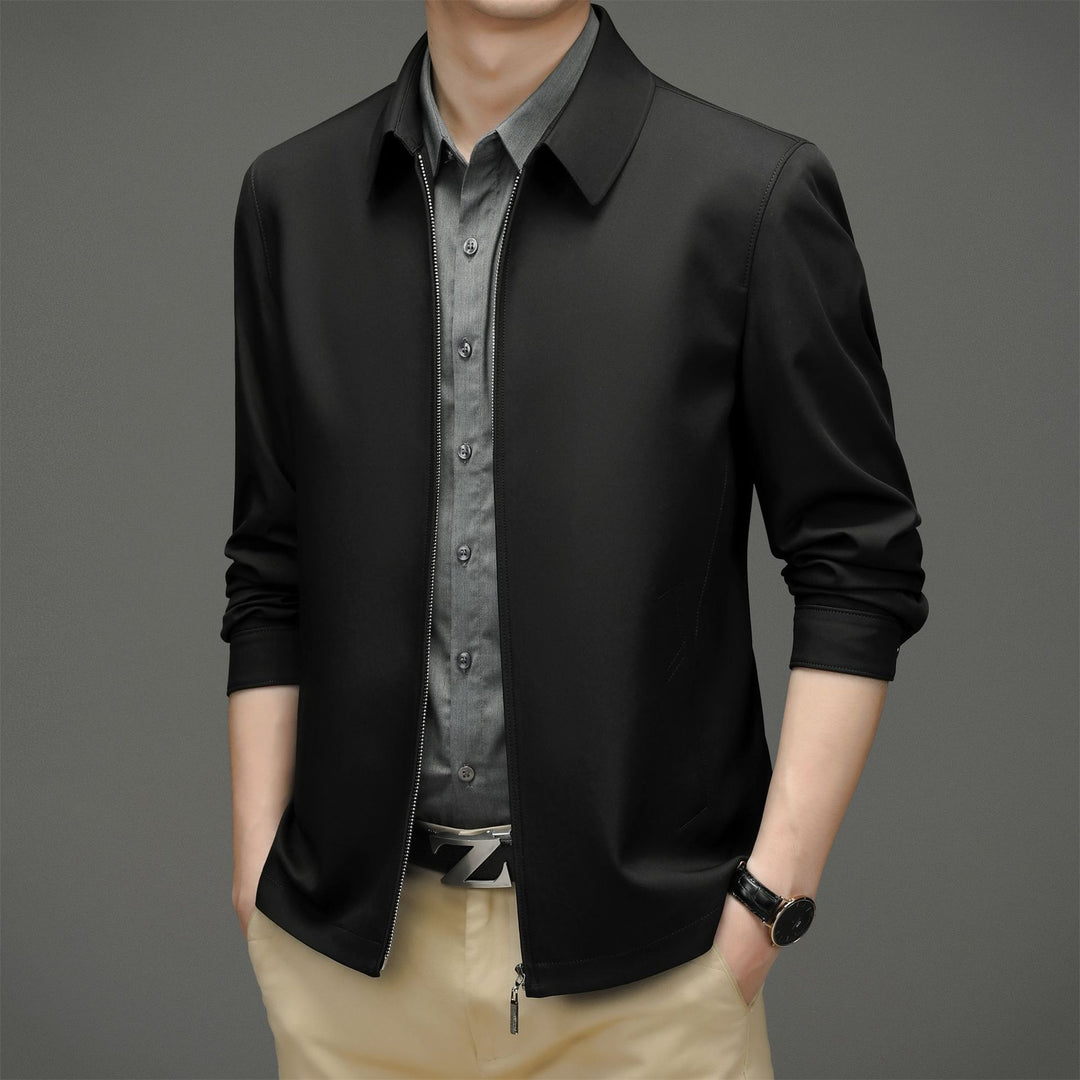 Herren moderne Übergangsjacke mit atmungsaktiver Membran und praktischem Stehkragen Drune