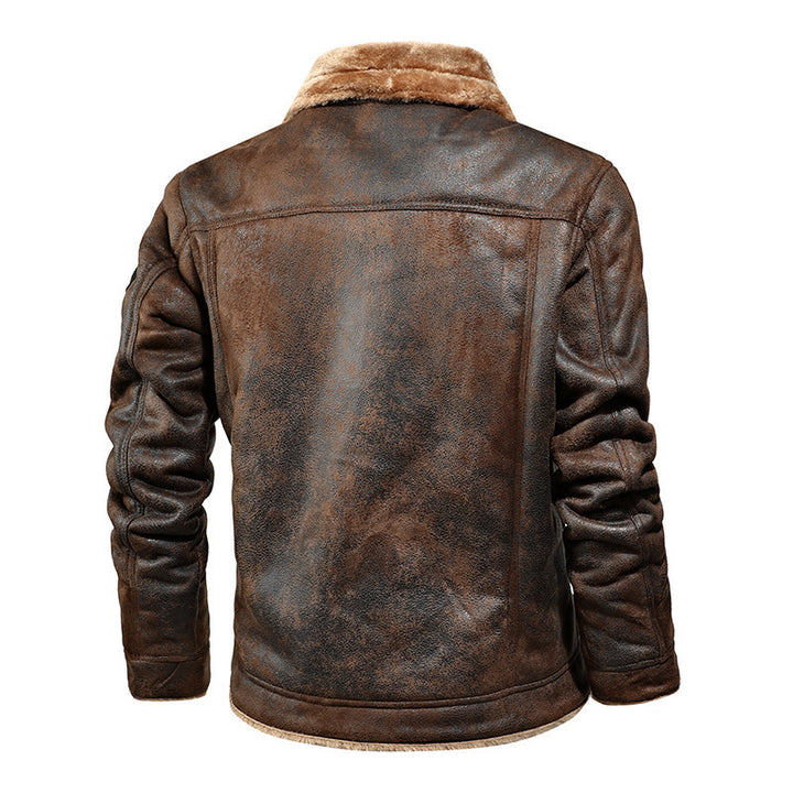 Drune | Leder Pilotenjacke mit Weicher Fütterung Marinus