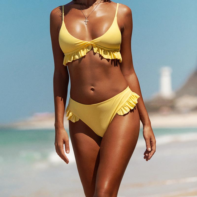 Damen Bikini-Set mit Rüschendesign Drune