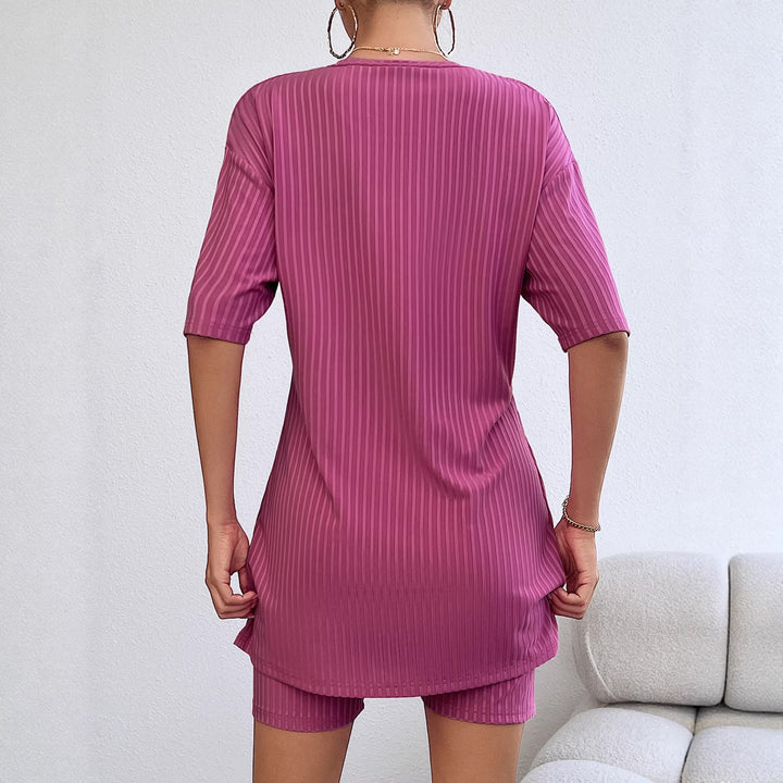 Damen Sportliches Kurzarm-Kleid mit integriertem Radlerhose Drune