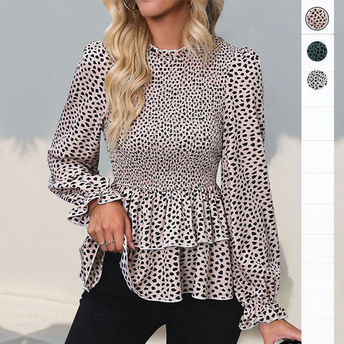 Damen Bluse mit Rüschendetails und exklusiver Smock-Optik Drune