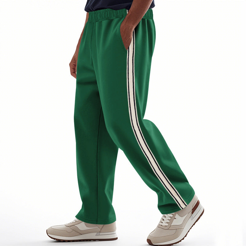 Herren Sportliche Freizeithose mit seitlichen Kontraststreifen Drune