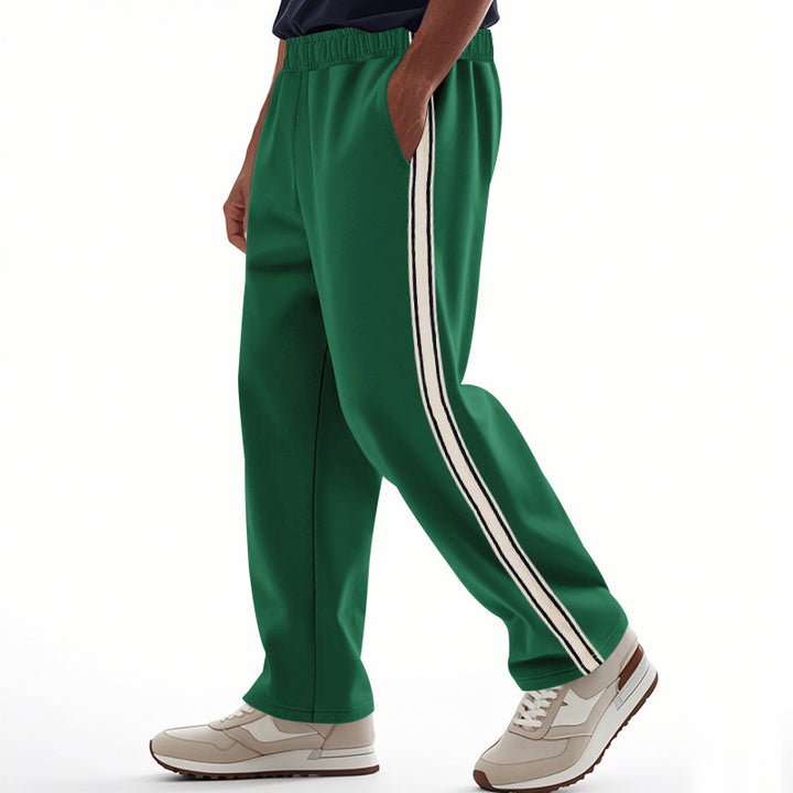 Herren Sportliche Freizeithose mit seitlichen Kontraststreifen Drune