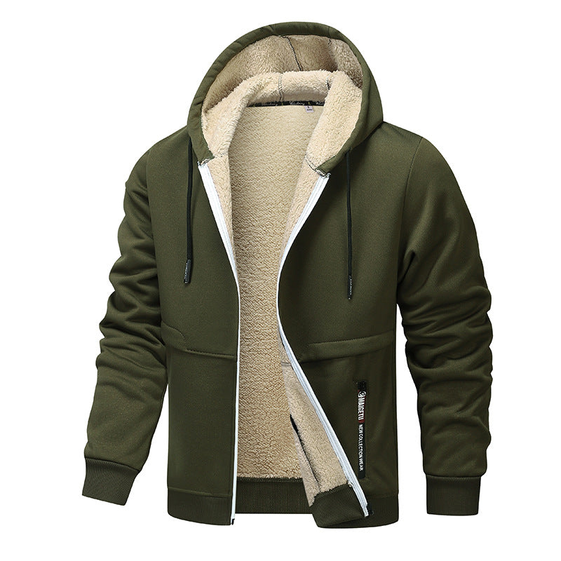 Herren kuschelige Fleecejacke mit hoher Wärmedämmung Drune