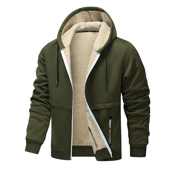 Herren kuschelige Fleecejacke mit hoher Wärmedämmung Drune