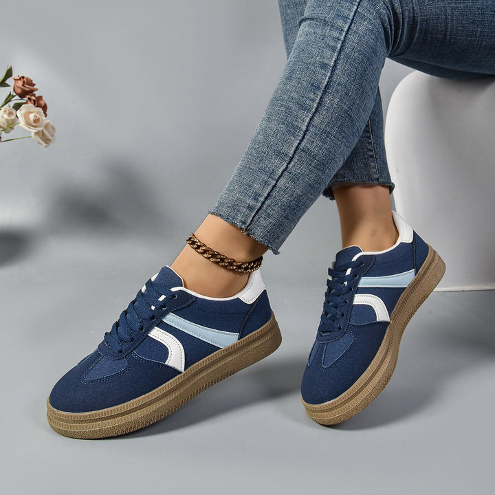 Damen Sneaker mit modischem Obermaterial und rutschfester Sohle Drune