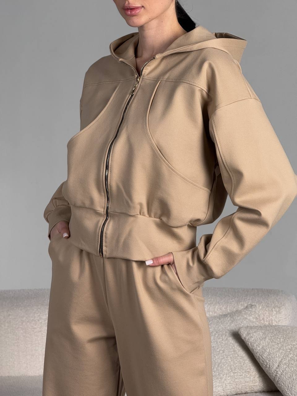 Damen Casual-Fleece-Jacke mit durchgehendem Reißverschluss Drune