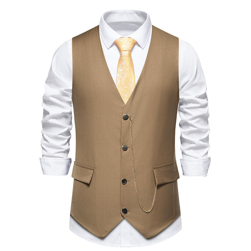 Herren elegante Weste mit feinen Details und modernen Akzenten Drune