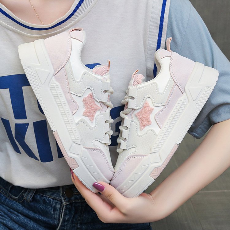Damen Sneakers mit glitzerndem Sternenapplikation und komfortabler Dämpfung Drune