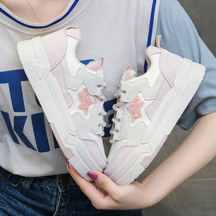Damen Sneakers mit glitzerndem Sternenapplikation und komfortabler Dämpfung Drune